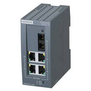 Siemens SCALANCE XB004-1G 6GK50041GL101AB2 Unmanaged Ethernet Switch, 10/100/1000 Mbps, 1000 Mbps Multi-Mode 750 m Interface, (4) RJ45 Port, PRP Protocol