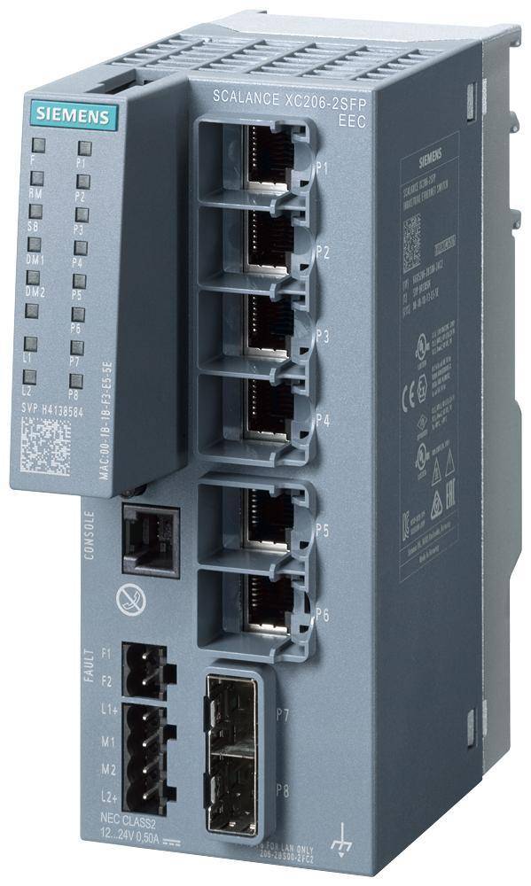 Siemens 6GK52062BS002FC2 XC206-2SFP SCALANCE, RJ45 Port