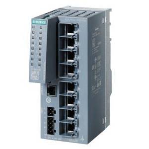 Siemens SCALANCE 6GK52080BA002FC2 Compact Layer 2 Managed Ethernet Switch, (8) RJ45 Port, Telnet/HTTP/HTTPS/TFTP/GMRP/DCP/LLDP/Ethernet/IP/SNMP v1/SNMP v2/SNMP v3/IGMP/GVRP/HRP/MRP/SSH/PRP/LACP/SSL/NTP/SNTP Protocol