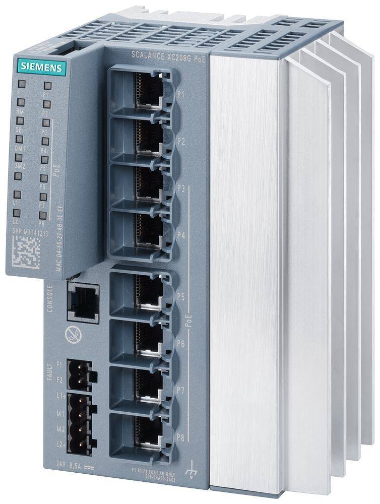 Siemens 6GK52080RA002AC2 XC208G SCALANCE, RJ45 Port