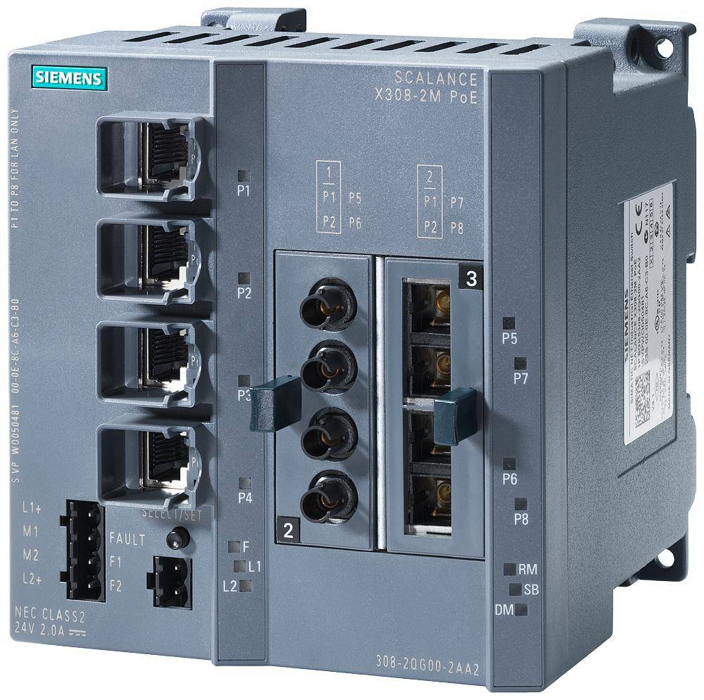 Siemens 6GK53082QG102AA2 X308-2M SCALANCE, RJ45 Port