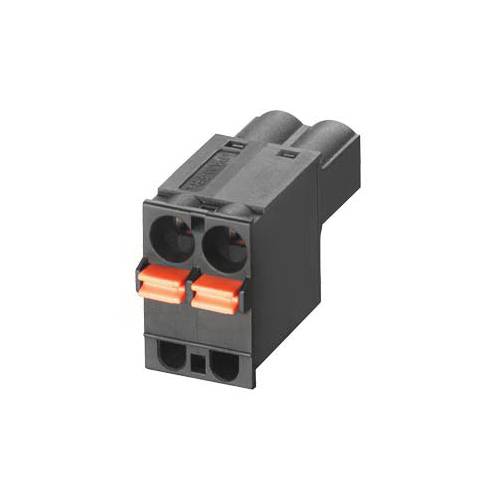 Siemens 6GK59800BB100AA5 2-Pole Spring Loaded Terminal Block, 19 in, 5.08 mm Spacing