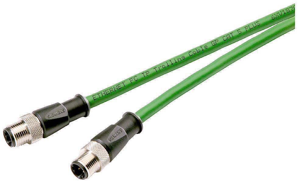 Siemens 6xv18708an20 Cat 5e Pre-Assembled Network Cable, 80 VAC, 0.75 mm Conductor Braided Tin Plated Copper Conductor, 20 m L