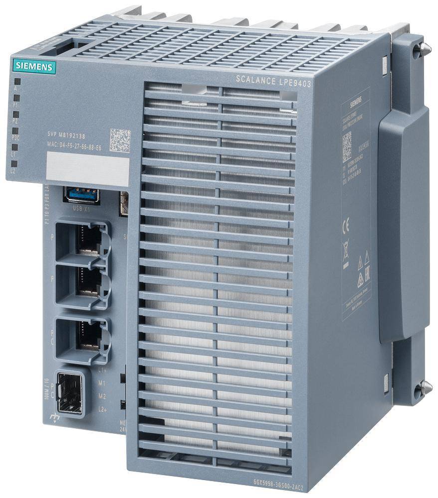 Siemens 6av72610gs233aa1 IPC677E Computer, Core i7-8700 Processor, 16 GB (2 x 8) DDR4-2666 Ram, 512 GB Hard Disk, 19 in TFT Multi-Touch Display
