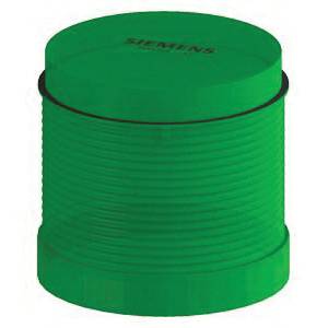 Siemens 8WD4440-0CC Flashlight Element, 115 VAC, Xenon Gas Lamp, 70 mm Dia, Bayonet Mount, Green