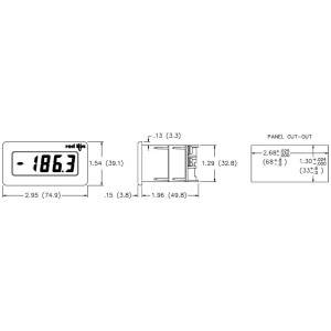 Red Lion Controls  CUB4I020 DC Current Meter