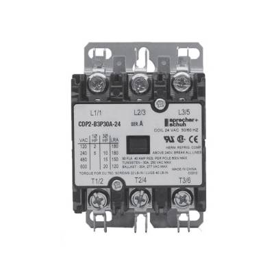 Sprecher + Schuh CDP2-D3P75A-24 Economical High Performance Definite Purpose Contactor, 24 VAC Coil, 75 A, 3 Poles