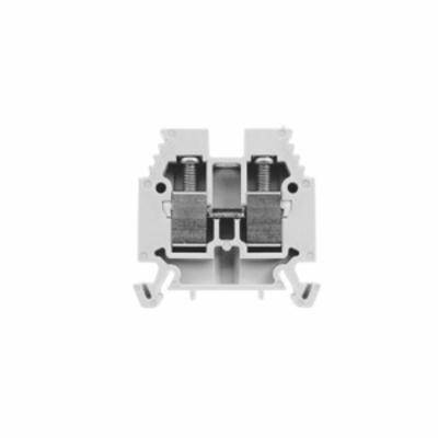Sprecher + Schuh V7-W4-BL 1-Circuit Standard Feed-Thru Terminal Block, 600 VAC/VDC, 30 A, 22 to 10 AWG Wire, DIN Rail Mount