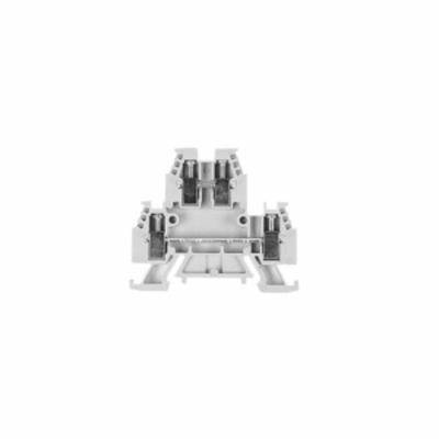 Sprecher + Schuh V7-WD4 2-Circuit Specialty Feed-Thru Terminal Block, 600 VAC/VDC, 20 A, 22 to 10 AWG Wire, DIN Rail Mount