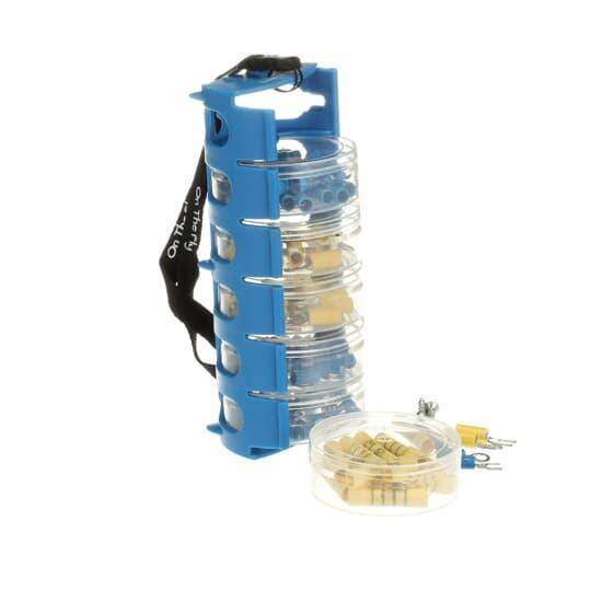 Sta-Kon® Sta-Kon® STA-ORG Terminal and Splice Organizer Kit, 130 Pieces, Vinyl, Blue/Yellow