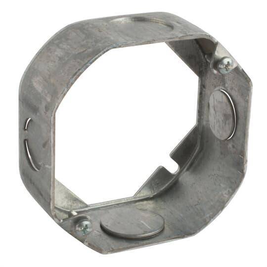 Steel City® 4-OW-EXT-SPL 1-Outlet Octagonal Welded Style Extension Ring, 1-1/2 in D, Steel