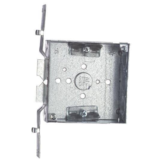 Steel City® 52151-VN Outlet Box, Steel, 21 cu-in Capacity, (1) Outlets, (11) Knockouts, 4 in H x 4 in W x 1-1/2 in D
