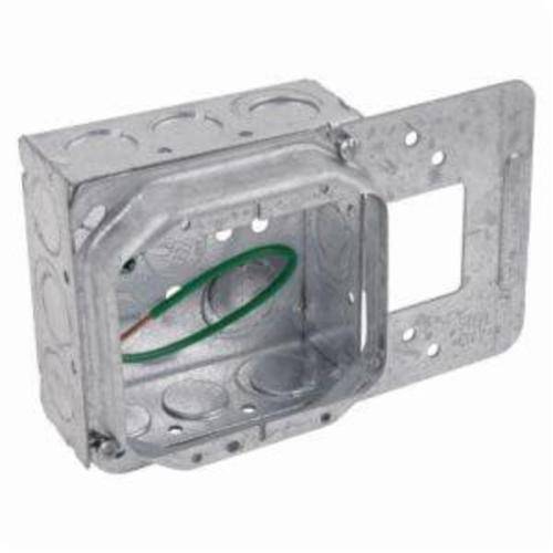 eFab™ 52171-CMD18 Electrical Box, Steel, 30.3 cu-in Capacity, (11) Knockouts, 4 in H x 4 in W x 2-1/8 in D