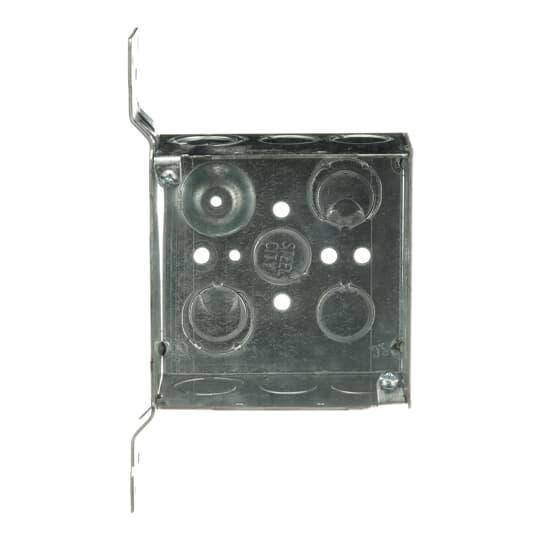 Steel City® 52171-CV1/2-3/4 Outlet Box, Steel, 30.3 cu-in Capacity, (1) Outlets, (17) Knockouts, 4 in H x 4 in W x 2-1/8 in D