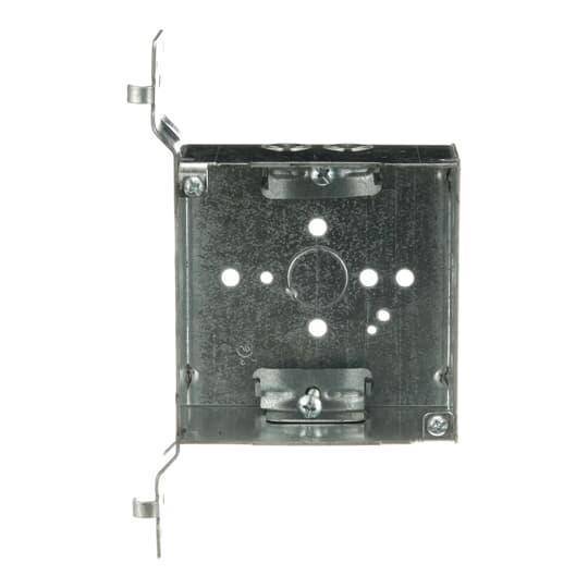 Steel City® 52171-VN Outlet Box, Steel, 30.3 cu-in Capacity, (1) Outlets, (11) Knockouts, 4 in H x 4 in W x 2-1/8 in D