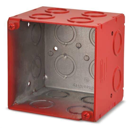 eFab™ 521911234-P Welded Square Box, Steel, 46 cu-in Capacity, 4 in H x 4 in W x 3-1/2 in D
