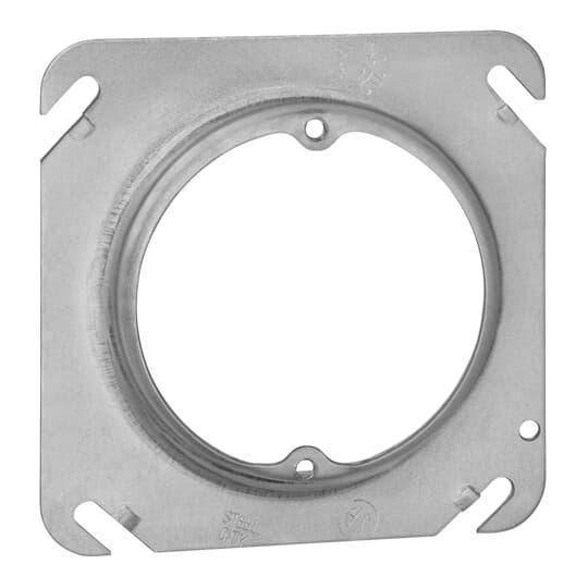 Steel City® 52C312-25R Outlet Box Cover, 4 in L x 4 in W, Steel