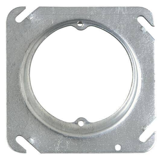 Steel City® 52C31-25R Outlet Box Cover, 4 in L x 4 in W, Steel