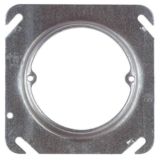 Steel City® 52C3-25R Outlet Box Cover, 4 in L x 4 in W, Steel