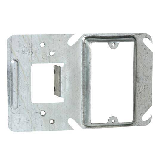 Steel City® 52CM14-5/8 Box Support Cover, 4 in L x 4 in W, Steel