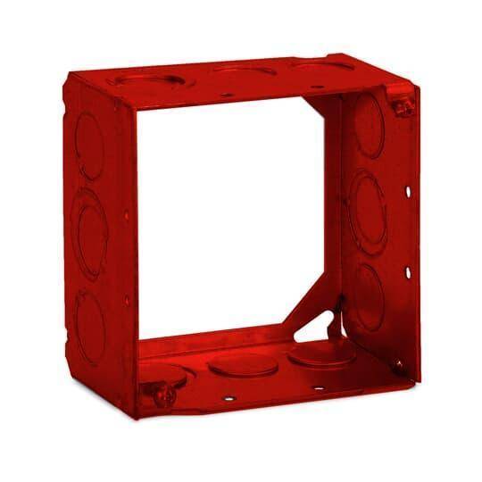Steel City® 53171-1234RD 1-Outlet Extension Ring, 4 in L x 4 in W x 2-1/8 in D, Steel
