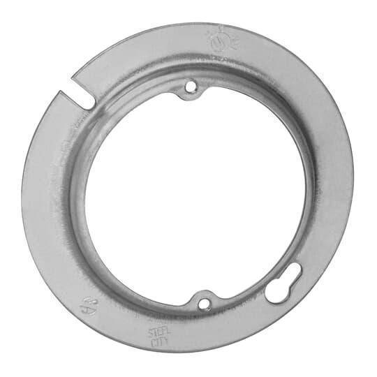 Steel City® 54C312-25R Outlet Box Cover, 4 in Dia, Center Blanked with Tapped Ears on 2-3/4 in Center Cover, Steel