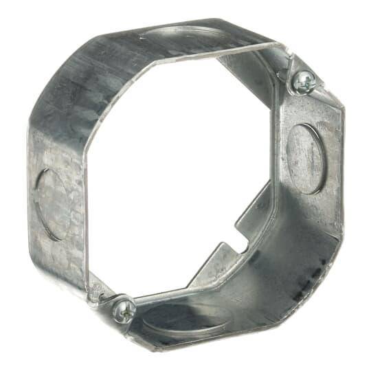 Steel City® 55151-1/2-3/4 1-Outlet Drawn Style Extension Ring, 4 in L x 4 in W x 1-1/2 in D, Steel