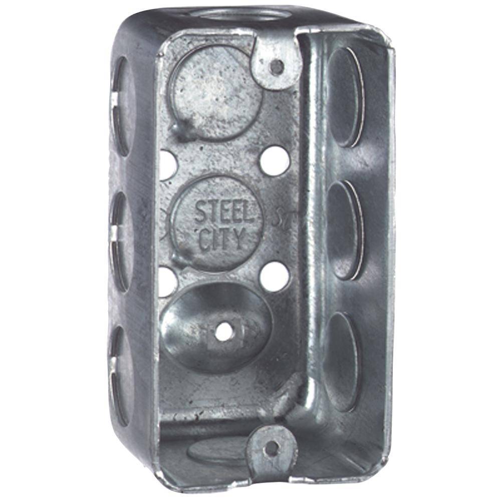 Steel City® 58361-BLANK Gang Box, 1 Gangs