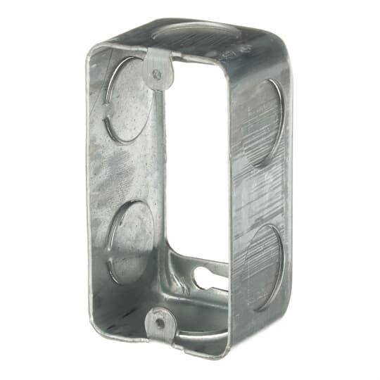 Steel City® 59361-3/4 Drawn Style Utility Box Extension Ring, 1 Gangs, 4 in L x 2-1/8 in W x 1-7/8 in D, Steel
