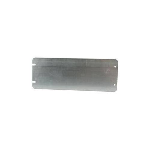 Steel City® 5-GCB Flat Outlet Box Cover, 12-7/16 in L x 4-11/16 in W, Blank Cover, Steel