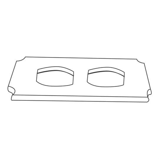 Steel City® 640-TB Seating Plates, For Use With 640, 640 P, 740 and 840 series Floor Boxes, Steel
