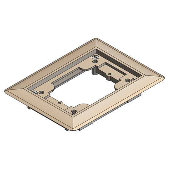 Steel City® 641-P-CAC-BGE Flush Service Non-Metallic Carpet Activation Kit, For Use With 640 P/740 Series Floor Box, 1-Gang, Beige