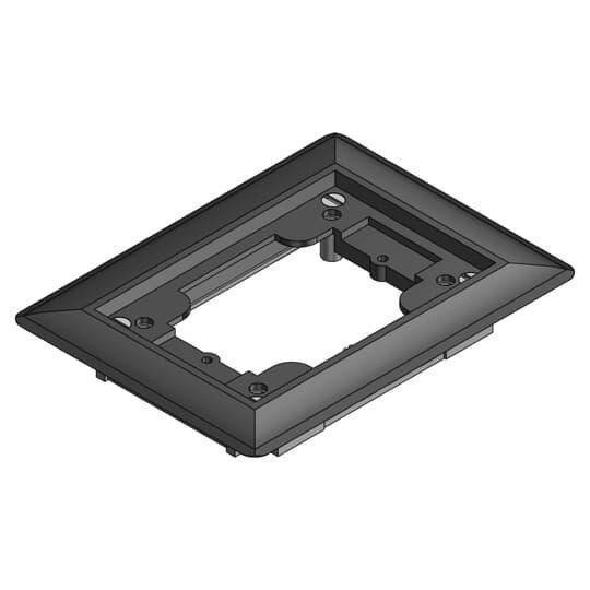 Steel City® 641-P-CAC-BLK Flush Service Non-Metallic Carpet Activation Kit, For Use With 640 P/740 Series Floor Box, 1-Gang, Black