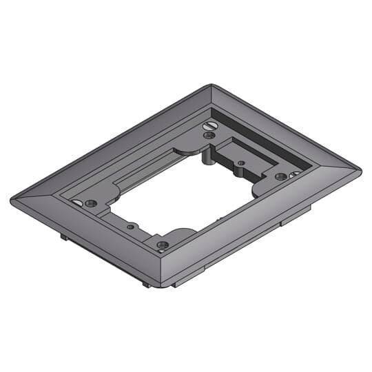 Steel City® 641-P-CAC-GRY Flush Service Non-Metallic Carpet Activation Kit, For Use With 640 P/740 Series Floor Box, 1-Gang, Gray