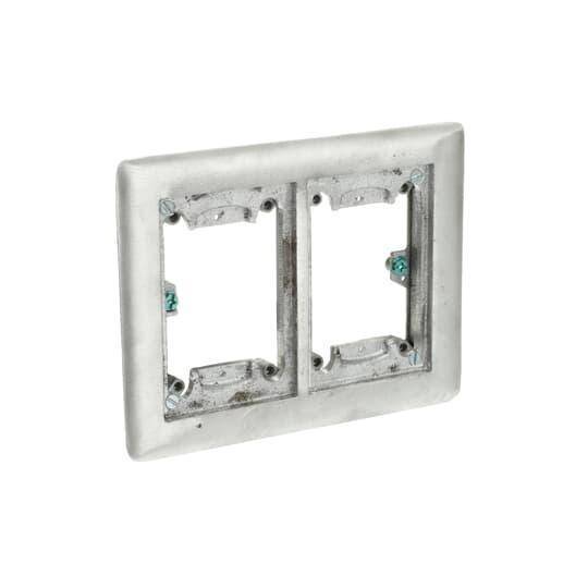 Steel City® 642-P-CACA Flush Service Carpet Activation Kit, For Use With 640 P/740 Series Floor Box, 2-Gang, Aluminum