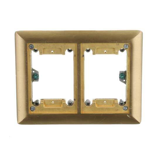 Steel City® 642-P-CACB Flush Service Carpet Activation Kit, For Use With 640 P/740 Series Floor Box, 2-Gang, Brass