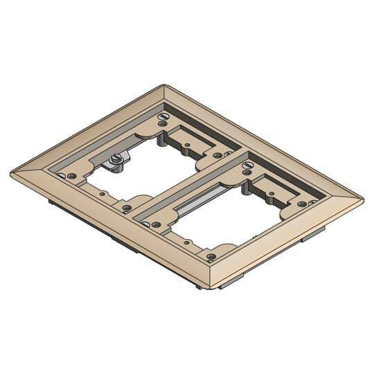 Steel City® 642-P-CAC-BGE Flush Service Non-Metallic Carpet Activation Kit, For Use With 640 P/740 Series Floor Box, 2-Gang, Beige