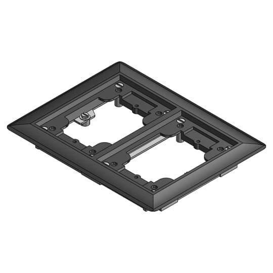 Steel City® 642-P-CAC-BLK Flush Service Non-Metallic Carpet Activation Kit, For Use With 640 P/740 Series Floor Box, 2-Gang, Black