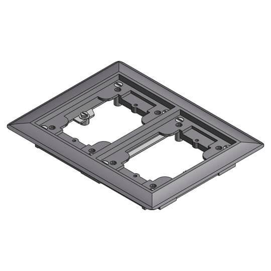 Steel City® 642-P-CAC-GRY Flush Service Non-Metallic Carpet Activation Kit, For Use With 640 P/740 Series Floor Box, 2-Gang, Gray