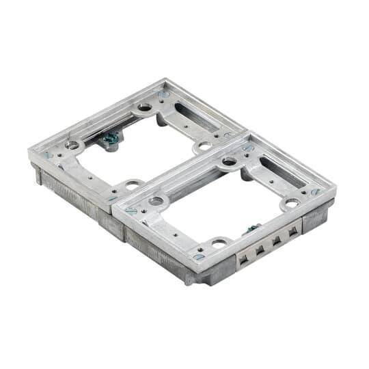 Steel City® 642-P-TACA Flush Service Tile Activation Kit, For Use With 640 P/740 Series Floor Box, 2-Gang, Aluminum