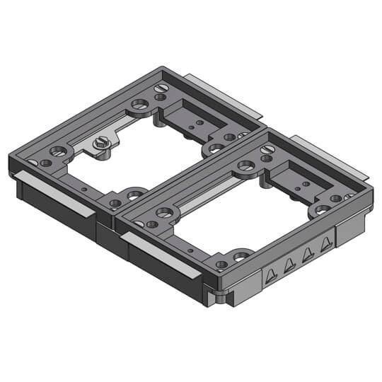 Steel City® 642-P-TAC-GRY Flush Service Non-Metallic Tile Activation Kit, For Use With 640 P/740 Series Floor Box, 2-Gang, Gray