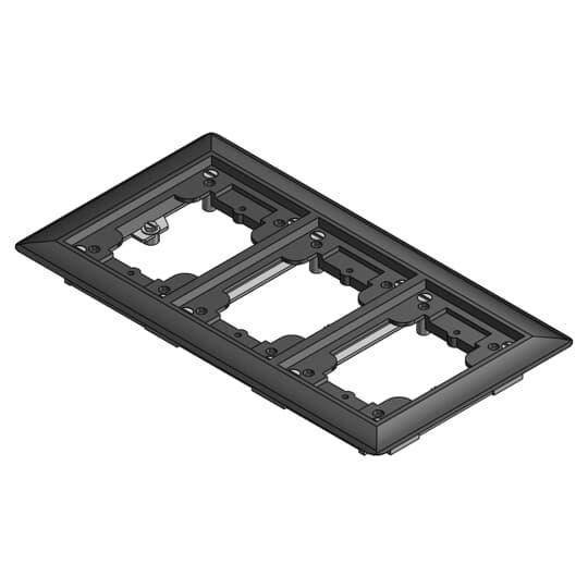 Steel City® 643-P-CAC-BLK Flush Service Non-Metallic Carpet Activation Kit, For Use With 640 P/740 Series Floor Box, 3-Gang, Black