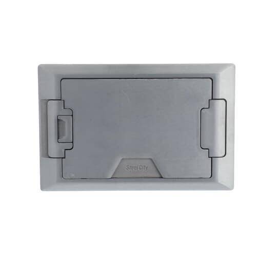 Steel City® 664-CST-M-ALM Concealed Service Top, 8-3/8 in L x 5-1/2 in W x 0.845 in D, Aluminum
