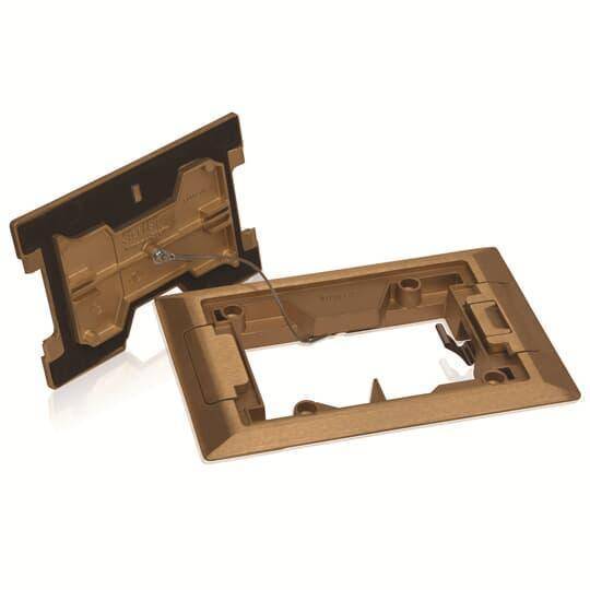 Steel City® 664-CST-M-BRS Concealed Service Top, 8-3/8 in L x 5-1/2 in W x 0.845 in D, Brass