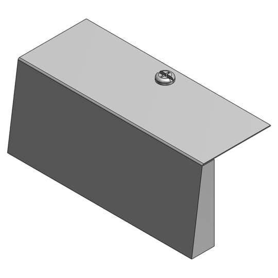 Steel City® 664-S-BP Blank Recessed Service Device Plate, 10-1/4 in L x 4-11/16 in W, 2 Gangs, Steel