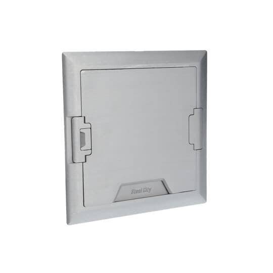 Steel City® 665-CST-M-ALM Concealed Service Top, 9.32 in L x 9.336 in W x 0.813 in D, Aluminum
