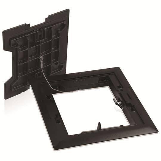 Steel City® 665-CST-M-BLK Concealed Service Top, 9.32 in L x 9.336 in W x 0.813 in D, Aluminum