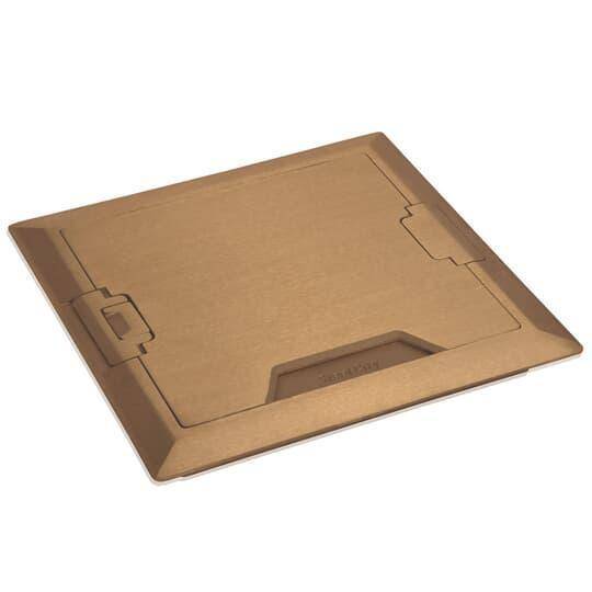 Steel City® 665-CST-M-BRS Concealed Service Top, 9.32 in L x 9.336 in W x 0.813 in D, Brass