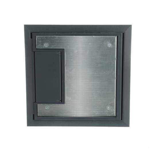 Steel City® 665-CST-SW-GRY Non-Metallic Floor Box Cover With 5/32 in Steel Plate, 9 in L x 9 in W, Polycarbonate