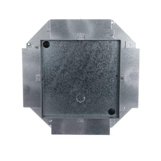 Steel City® 665-SC Recessed Service Floor Box With Knockout, Stamped Steel, 126 cu-in Capacity, 4 Gangs, 4 Outlets, 28 Knockouts, 12-1/8 in L x 12-1/8 in W x 3-1/2 in H